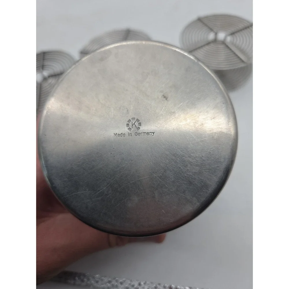 Lot Of 5 Pcs - 35mm Film Developing Reels  Stainless Steel W/ 2PC Case